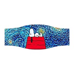 Cartoon Dog Starry Night Van Gogh Parody Stretchable Headband by Modalart