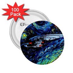 Star Ship Parody Art Starry Night 2 25  Buttons (100 Pack)  by Modalart