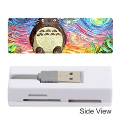 Totoro Starry Night Art Van Gogh Parody Memory Card Reader (stick) by Modalart