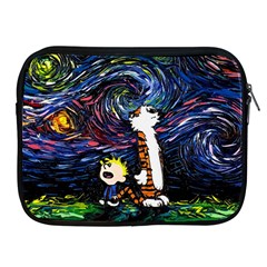 Cartoon Art Starry Night Van Gogh Apple Ipad 2/3/4 Zipper Cases by Modalart