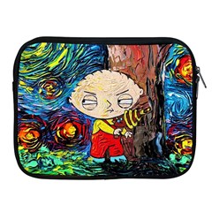 Cartoon Starry Night Vincent Van Gogh Apple Ipad 2/3/4 Zipper Cases by Modalart