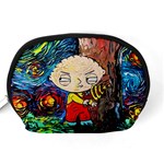 Cartoon Starry Night Vincent Van Gogh Accessory Pouch (Medium) Back