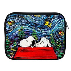 Dog House Vincent Van Gogh s Starry Night Parody Apple Ipad 2/3/4 Zipper Cases by Modalart