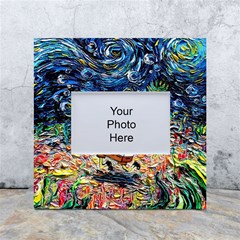 Art Cartoon Starry Night Van Gogh White Box Photo Frame 4  X 6  by Modalart