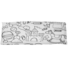 Baby Hand Sketch Drawn Toy Doodle Body Pillow Case (dakimakura) by Pakjumat