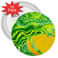 Zitro Abstract Sour Texture Food 3  Buttons (10 Pack)  by Amaryn4rt