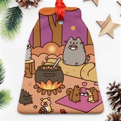 Pusheen Cute Fall The Cat Ornament (bell) by Modalart