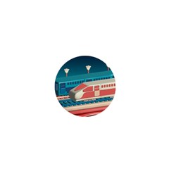 Bridge Transportation Train Toys 1  Mini Buttons by Modalart