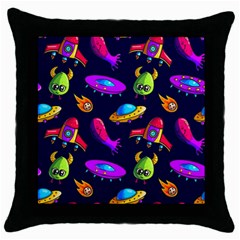 Space Pattern Throw Pillow Case (black) by Bedest