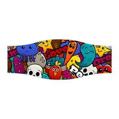 Graffiti Characters Seamless Pattern Stretchable Headband by Bedest