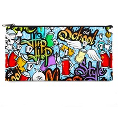 Graffiti Characters Seamless Patterns Pencil Case by Bedest