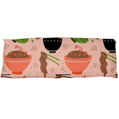 Japanese Street Food Soba Noodle In Bowl Body Pillow Case Dakimakura (two Sides) by Pakjumat