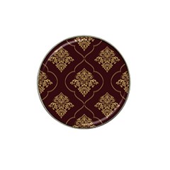 Vector Gold Ornament Pattern Seamless Damask Hat Clip Ball Marker by Pakjumat