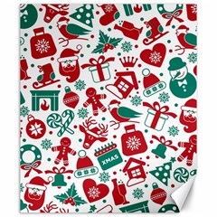 Background Vector Texture Christmas Winter Pattern Seamless Canvas 20  X 24  by Pakjumat