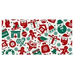 Background Vector Texture Christmas Winter Pattern Seamless Banner and Sign 6  x 3  Front