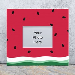 Minimalist Summer Watermelon Wallpaper White Wall Photo Frame 5  X 7  by Pakjumat