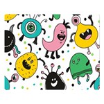 Funny Monster Pattern Premium Plush Fleece Blanket (Large) 80 x60  Blanket Front