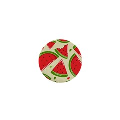 Cute Watermelon Seamless Pattern 1  Mini Magnets by Pakjumat