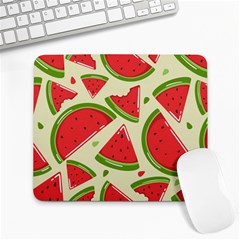 Cute Watermelon Seamless Pattern Large Mousepad by Pakjumat