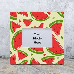 Cute Watermelon Seamless Pattern White Box Photo Frame 4  X 6  by Pakjumat