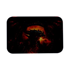 Dragon Fire Fantasy Art Open Lid Metal Box (silver)   by Maspions