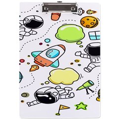 Sketch Cartoon Space Set A4 Acrylic Clipboard by Hannah976