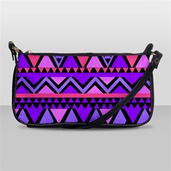 Seamless Purple Pink Pattern Shoulder Clutch Bag by Hannah976