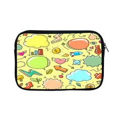 Cute Sketch Child Graphic Funny Apple Ipad Mini Zipper Cases by Hannah976