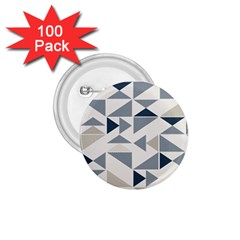 Geometric Triangle Modern Mosaic 1 75  Buttons (100 Pack)  by Hannah976