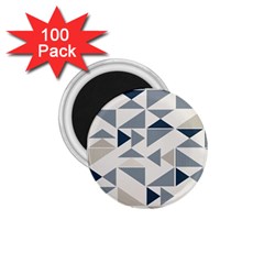 Geometric Triangle Modern Mosaic 1 75  Magnets (100 Pack)  by Hannah976