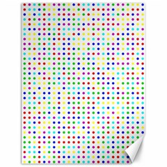 Dots Color Rows Columns Background Canvas 12  X 16  by Hannah976