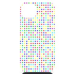 Dots Color Rows Columns Background Iphone 14 Plus Black Uv Print Case by Hannah976