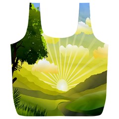 Wallpaper Background Landscape Full Print Recycle Bag (xxxl) by Hannah976