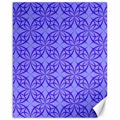 Decor Pattern Blue Curved Line Canvas 16  X 20  by Hannah976