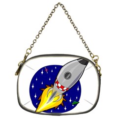 Rocket Ship Launch Vehicle Moon Chain Purse (two Sides) by Sarkoni