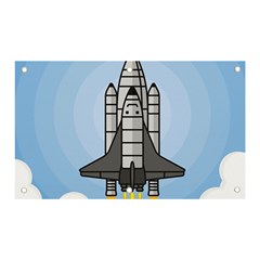 Rocket Shuttle Spaceship Science Banner And Sign 5  X 3  by Sarkoni