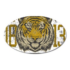 1813 River City Tigers Athletic Department Oval Magnet by Sarkoni