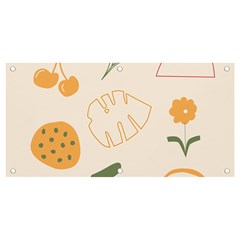 Cherries Flower Leaves Floral Banner And Sign 4  X 2  by Apen