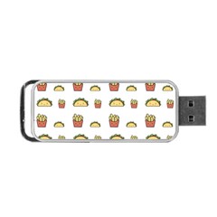 Fries Taco Pattern Fast Food Portable Usb Flash (two Sides) by Apen