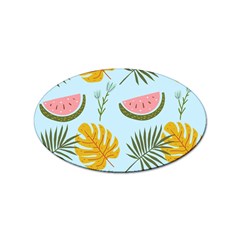 Watermelon Leaves Fruit Foliage Sticker (oval) by Apen