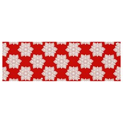 Christmas Snowflakes Background Pattern Banner And Sign 9  X 3  by Apen