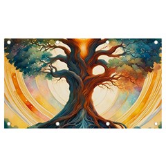 Tree Cosmic Spiritual Meditation Banner And Sign 7  X 4  by Apen