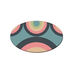 Circles Design Pattern Tile Sticker (oval) by Ravend