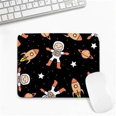 Astronaut Space Rockets Spaceman Small Mousepad by Ravend