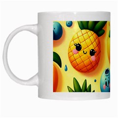 Fruits Fresh Sweet Pattern White Mug by Ravend