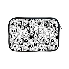 Seamless Pattern With Black White Doodle Dogs Apple Ipad Mini Zipper Cases by Grandong