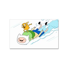 Adventure Time Finn And Jake Snow Sticker (rectangular) by Sarkoni