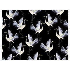 Crane Pattern Premium Plush Fleece Blanket (extra Small) by Bedest