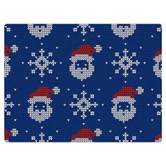 Santa Clauses Wallpaper Premium Plush Fleece Blanket (extra Small) by artworkshop