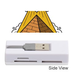 Unidentified Flying Object Ufo Under The Pyramid Memory Card Reader (stick) by Sarkoni